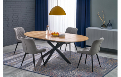 Раздвижной стол ACORD, натуральный / черный