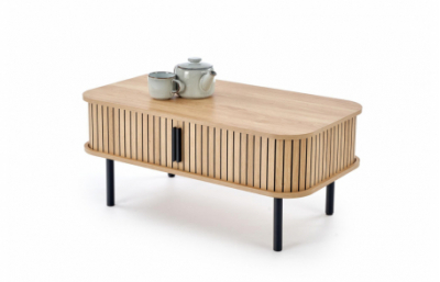 Журнальный столик ANGELINA, натуральный/черный