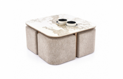 ARAKIS c.стол бежевый мрамор / орех