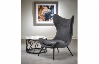 Кресло для отдыха ATLANTIS темно-серое/черное