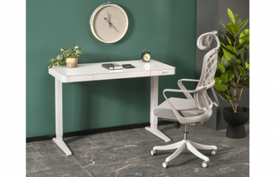 Парта B52 с регулируемой высотой, белая