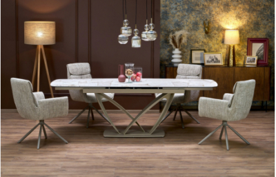 Приставной стол BENJAMIN, бежевый / кашемир