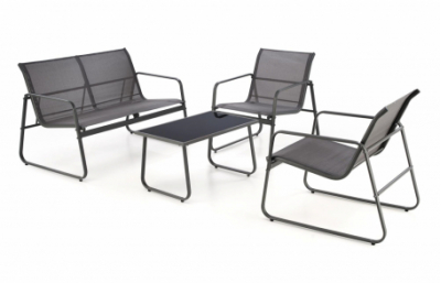 Садовый комплект CONOR, темно-серый / светло-серый