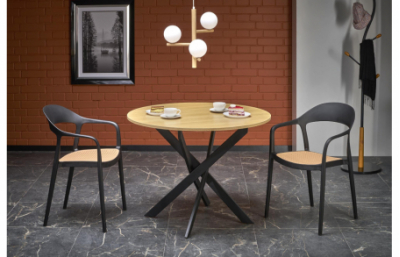 Стол EDGAR, столешница - золотой дуб, ножки -...