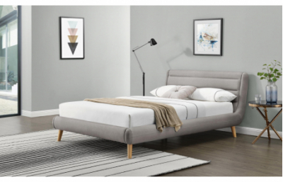 Кровать ELANDA 140, цвет: светло-серый