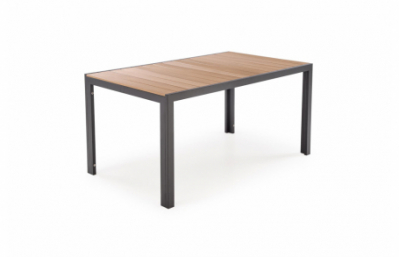 Прямоугольный стол FIERRO, коричневый / черный