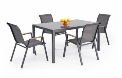 Садовый стол HOVER, серый / антрацит