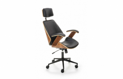 Вращающееся кресло IGNAZIO, орех/черный