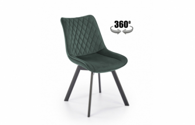 Кресло K520, черный / темно-зеленый