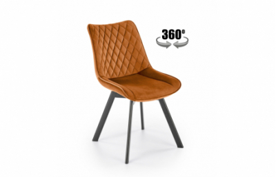 Кресло K520, корица / черный