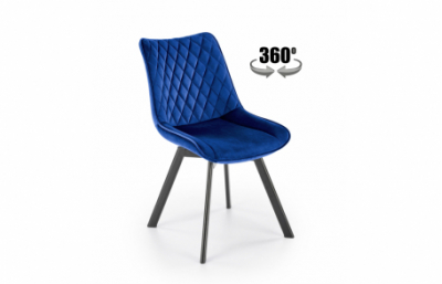 Кресло K520, д.синий / черный