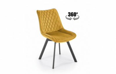 Кресло K520, горчичный / черный