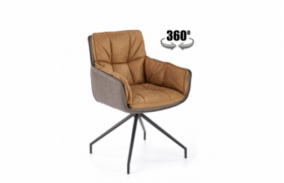 Стул K523, коричневый / темно-коричневый