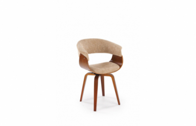 Кресло K545, бежевый / орех
