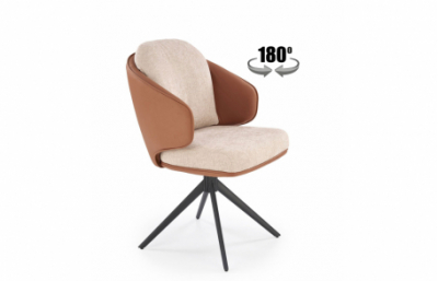 Стул K554, коричневый / бежевый