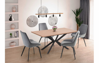 Стол LEGARTO натуральный дуб/черный