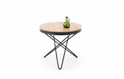 Столик LEILA, натуральный / черный