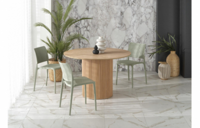 Круглый стол LOPEZ, натуральный дуб