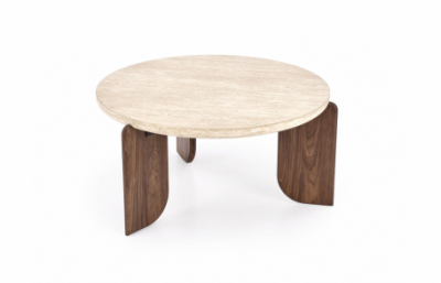 Стол MAMBO c.травертин / орех