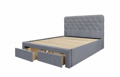 Кровать MARISOL 160 см серая