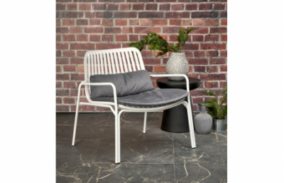 Кресло для отдыха MELBY, белый / серый