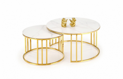 MERCURY 3 комплект из 2 столов в., белый...