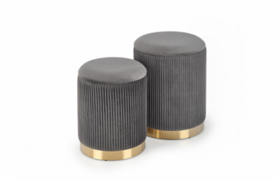 MONTY комплект из двух табуретов: цвет: серый