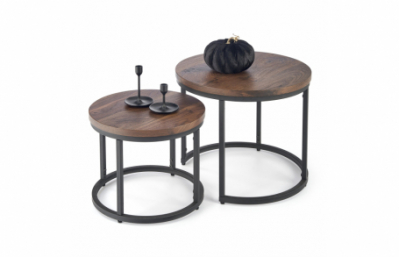 Комплект из двух журнальных столиков OREO, орех...