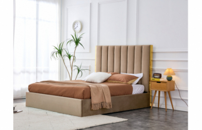 Кровать PALAZZO 160, бежевый / золотой