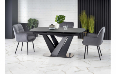 Стол PATRIZIO темно-серый, ножка черная