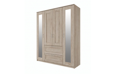 Smart шкаф для одежды c зеркалом 4-дверный с...
