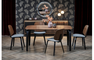 Стол PEDRO орех / черный