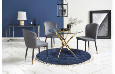 Стол RAYMOND, цвет: стекло - прозрачное, ножки...