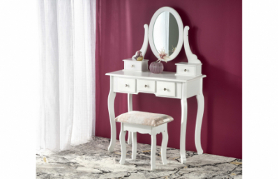 Комод-консоль SARA с табуретом, белый матовый
