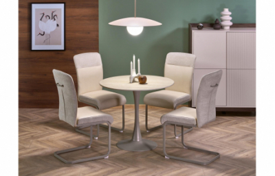 Круглый стол TOLIO, травертин / кашемир