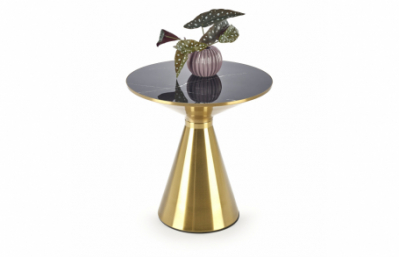 Журнальный столик TRIBECA, черный мрамор / золото