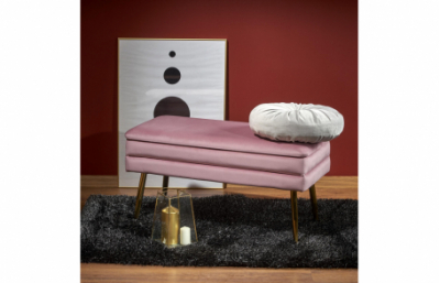 Цвет скамьи VELVA: розовый/золотой