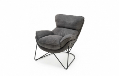 Кресло для отдыха VOLKER темно-серое/черное