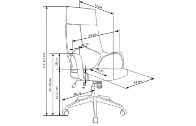Кресло VOYAGER: синий/черный
