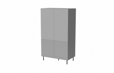 Riidekapp ASENSIO S-1, helehall / must