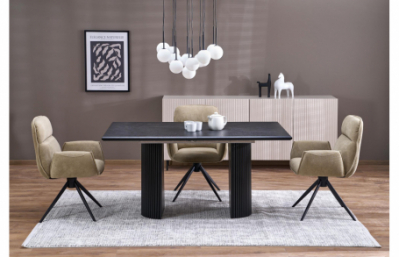 Раздвижной стол BOLERO, цвет: черный / черный