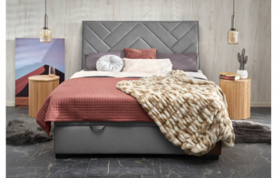 Кровать CONTINENTAL 1 160, серая - Monolith 85