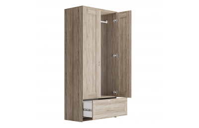 Smart шкаф для одежды 2-х дверный с ящиком (SM-02)