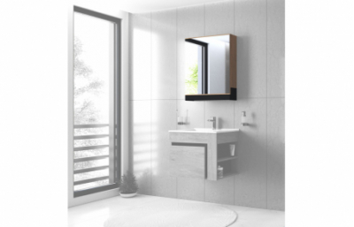 Зеркальный шкаф, DUESA SLU-60, золотой дуб /...