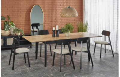 Стол EDMONDO натуральный дуб / черный