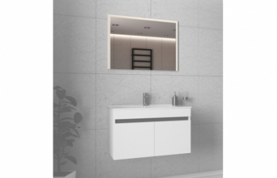 зеркало, FIGARO L-80, белый