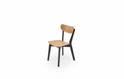 Стул HAITI, черный / натуральный дуб
