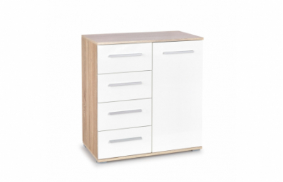 Комод LIMA KM-2, цвет: дуб сонома / белый