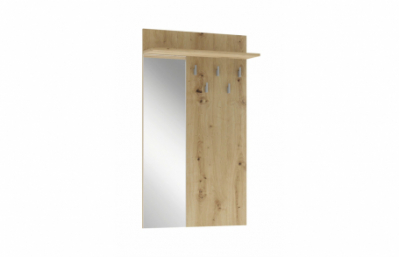 Вешалка LIMA PR-1 с зеркалом дуб ремесленный