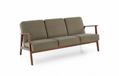 Диван MILANO 3S, оливковый / темный орех